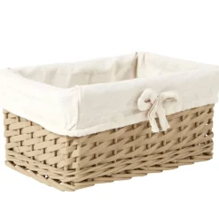 Gifi Rangement|Panière osier crème