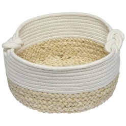 Gifi Rangement|Panière ovale blanc naturel Ø26 cm