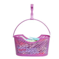 Gifi Entretien Du Linge|Panière ovale rose avec pinces à linge multicolores x110