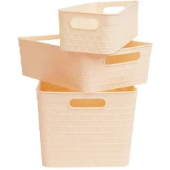 Gifi Rangement|Panière plastique x3