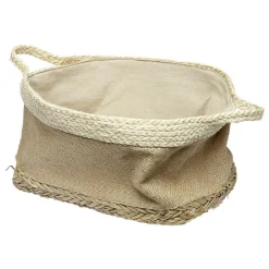 Gifi Rangement|Panière rectangulaire en jonc naturel L34x24 cm