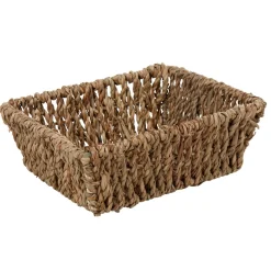Gifi Rangement|Panière rectangulaire jonc de mer tressé