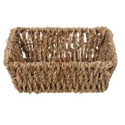 Gifi Rangement|Panière rectangulaire jonc de mer tressé