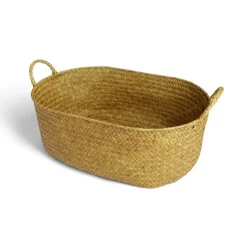 Gifi Rangement|Panière rectangulaire jonc de mer 46x17xH30cm