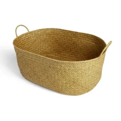 Gifi Rangement|Panière rectangulaire jonc de mer 50x34xH19cm