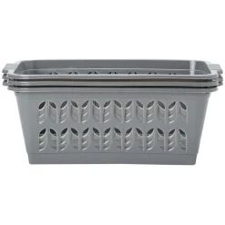 Gifi Rangement|Panière rectangulaire L.30 cm plastique x3