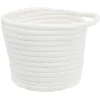 Gifi Rangement|Panière ronde coton blanc