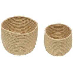 Gifi Rangement|Panière ronde en coton x2