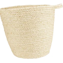 Gifi Rangement|Panière ronde osier tressé naturel à suspendre Ø30xH30 cm