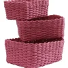 Gifi Rangement|Panière rose x3
