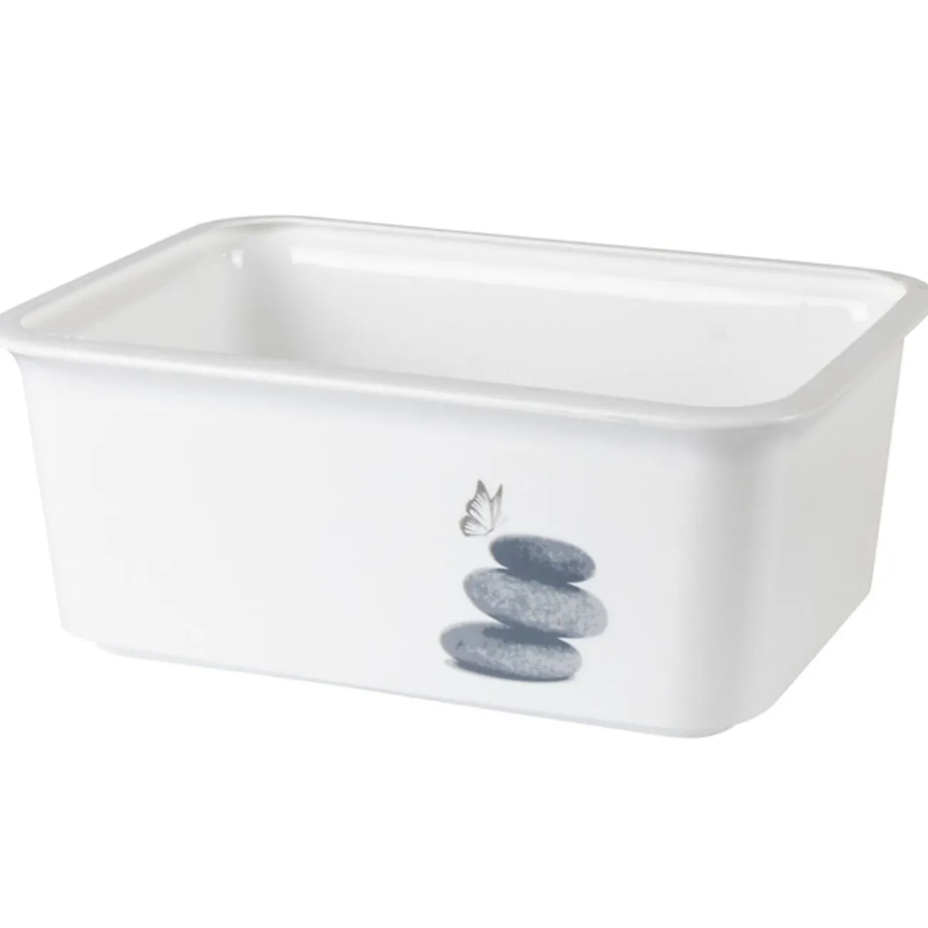 Gifi Rangement|Panière salle de bain 3 L design galets
