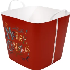 Gifi Rangement|Panière souple 25 L Merry Christmas