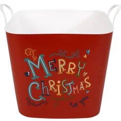 Gifi Rangement|Panière souple 25 L Merry Christmas