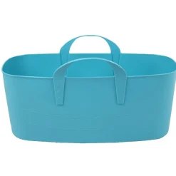 Gifi Rangement|Panière souple bleue turquoise 10 L