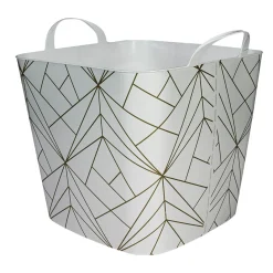 Gifi Rangement|Panière souple imprimé graphique 25L