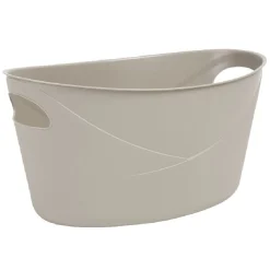 Gifi Rangement|Panière souple ovale 12 L moka