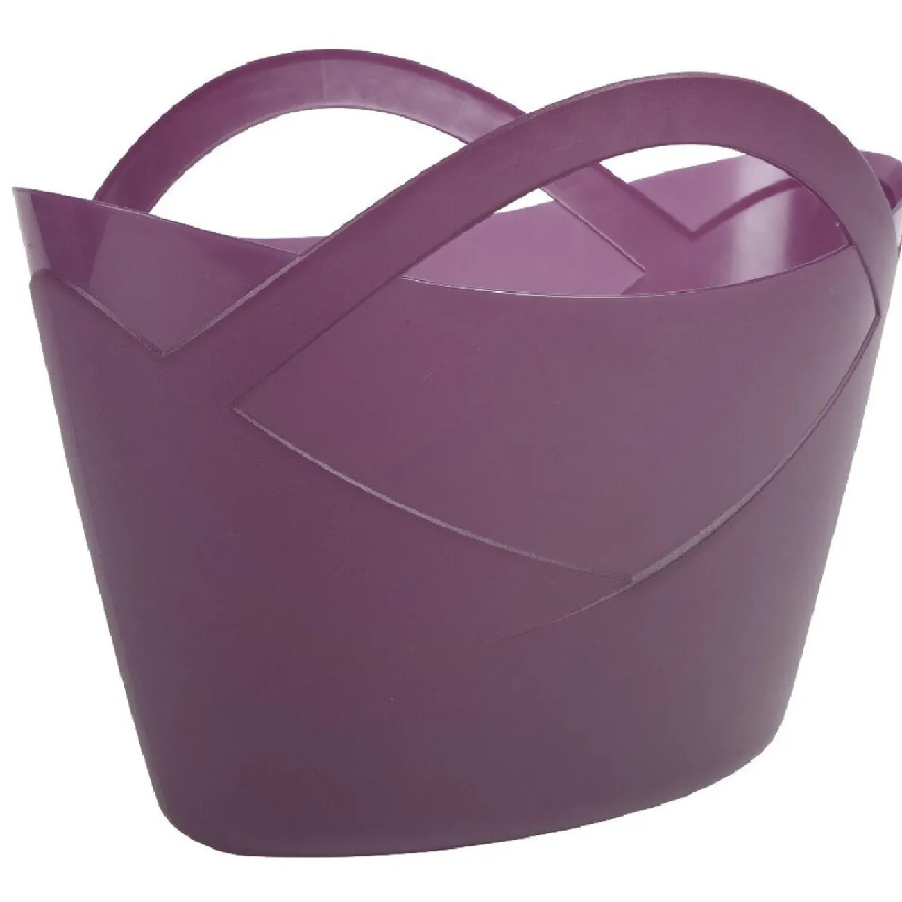 Gifi Rangement|Panière souple ovale 20 L prune