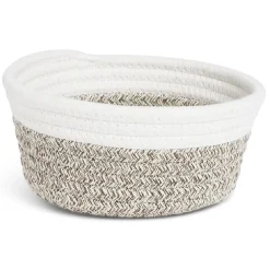Gifi Rangement|Panière tressée en coton Ø17cm