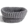 Gifi Aménagement Salle De Bain^Panière tressée 14x14x11cm grise