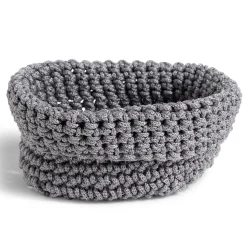 Gifi Aménagement Salle De Bain^Panière tressée 14x14x11cm grise