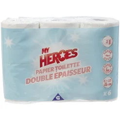 Gifi Bien-Être^Papier toilette My Heroes double épaisseur x6