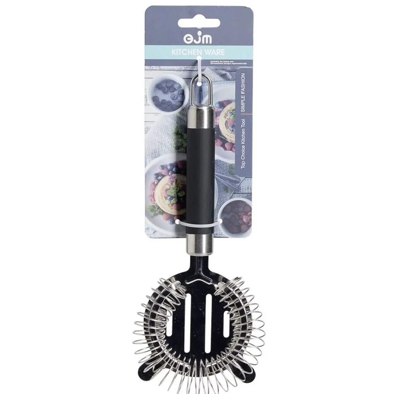 Gifi Passoire à cocktail en inox avec manche en plastique L.21,5cm