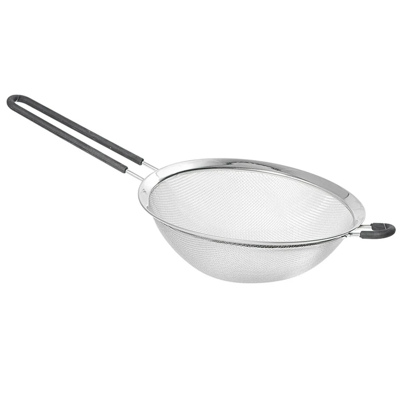 Gifi Passoire en inox à maille fine avec poignée en silicone