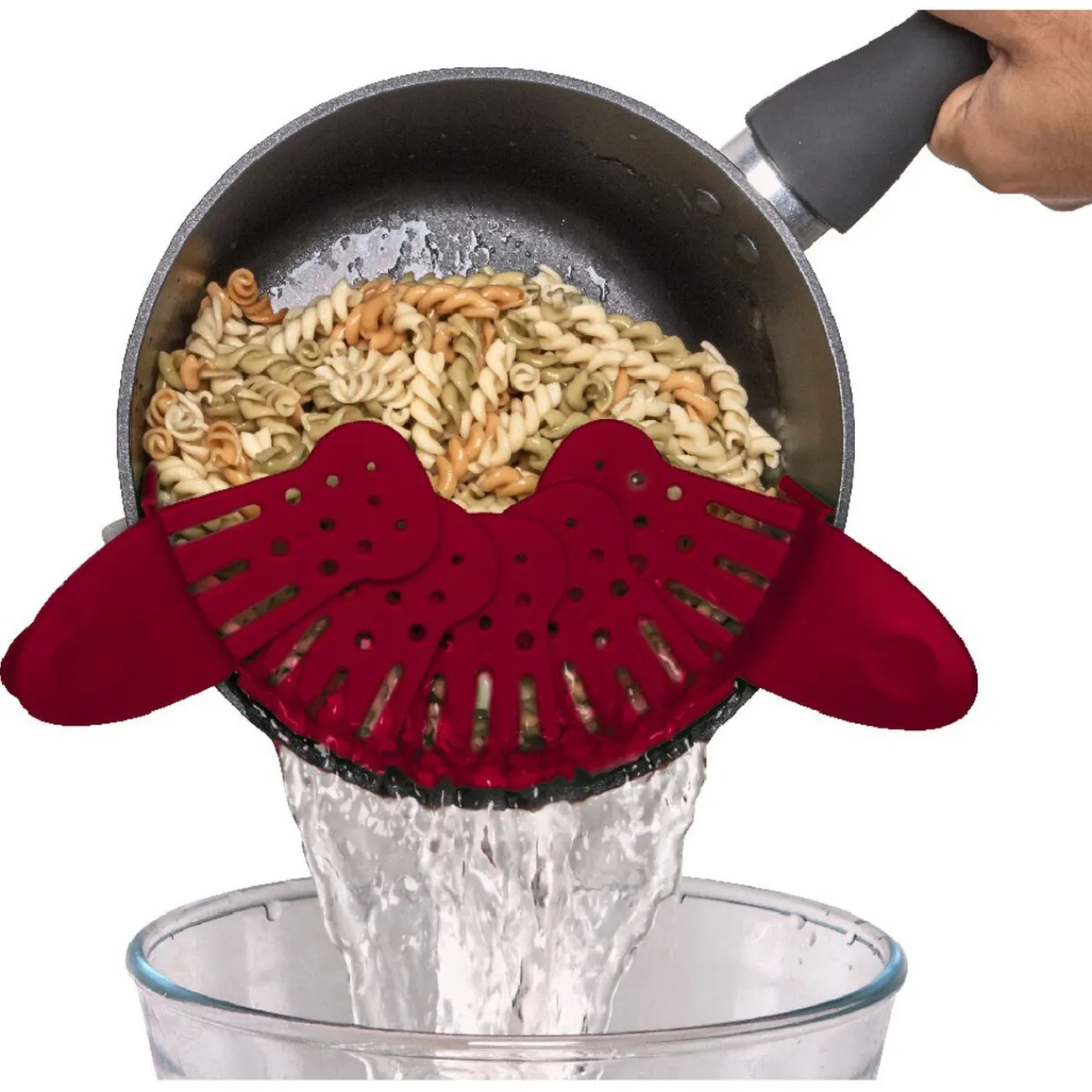 Gifi Passoire pliable et adaptable rouge