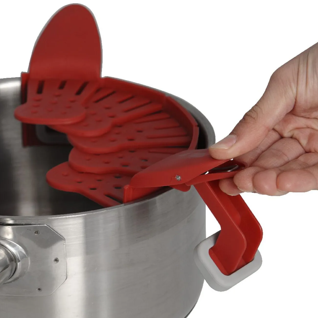 Gifi Passoire pliable et adaptable rouge