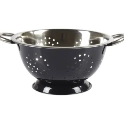 Gifi Passoire ronde en inox noir et gris