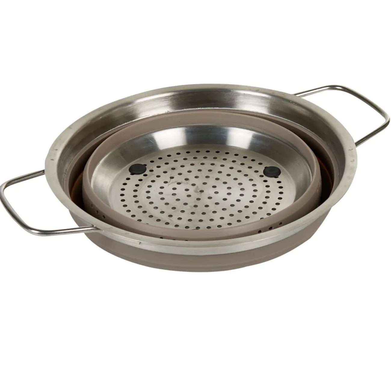 Gifi Passoire rétractable acier et silicone