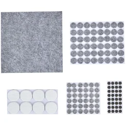 Gifi Quincaillerie^Patin adhésif en feutre blanc gris noir x125