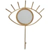 Gifi Rangement|Patère 1 crochet déco forme oeil miroir effet laiton or