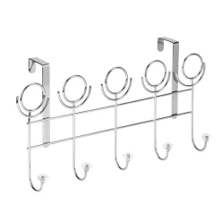 Gifi Rangement|Patère de porte métal gris 5 crochets