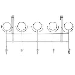 Gifi Rangement|Patère de porte métal gris 5 crochets