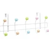 Gifi Rangement|Patère de porte multicolore 10 crochets