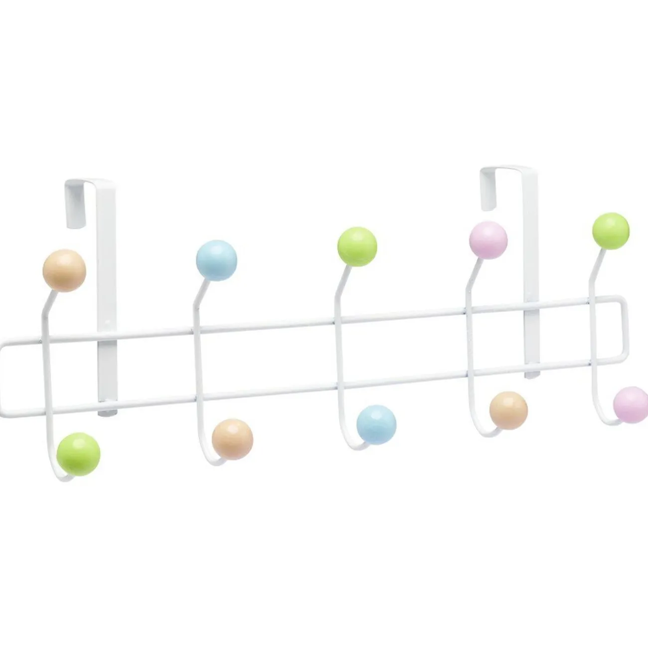 Gifi Rangement|Patère de porte multicolore 10 crochets