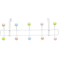 Gifi Rangement|Patère de porte multicolore 10 crochets