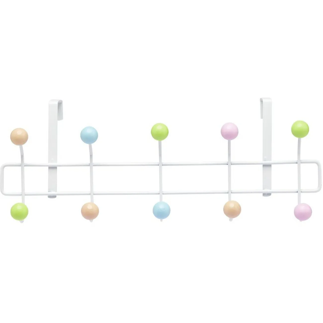 Gifi Rangement|Patère de porte multicolore 10 crochets