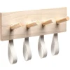 Gifi Rangement|Patère en bois 4 crochets effet simili