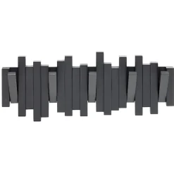 Gifi Rangement|Patère en bois 5 crochets 40,5x8,5xH15cm