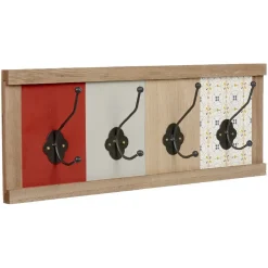 Gifi Rangement|Patère murale 4 crochets carreaux de ciment Dolce Vita