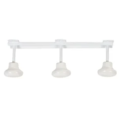 Gifi Rangement|Patère murale 3 crochets métal blanc