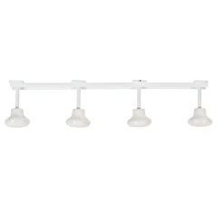 Gifi Rangement|Patère murale 4 crochets métal blanc