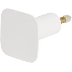 Gifi Rangement|Patère murale carrée blanc polyrésine 4,3x4,3cm