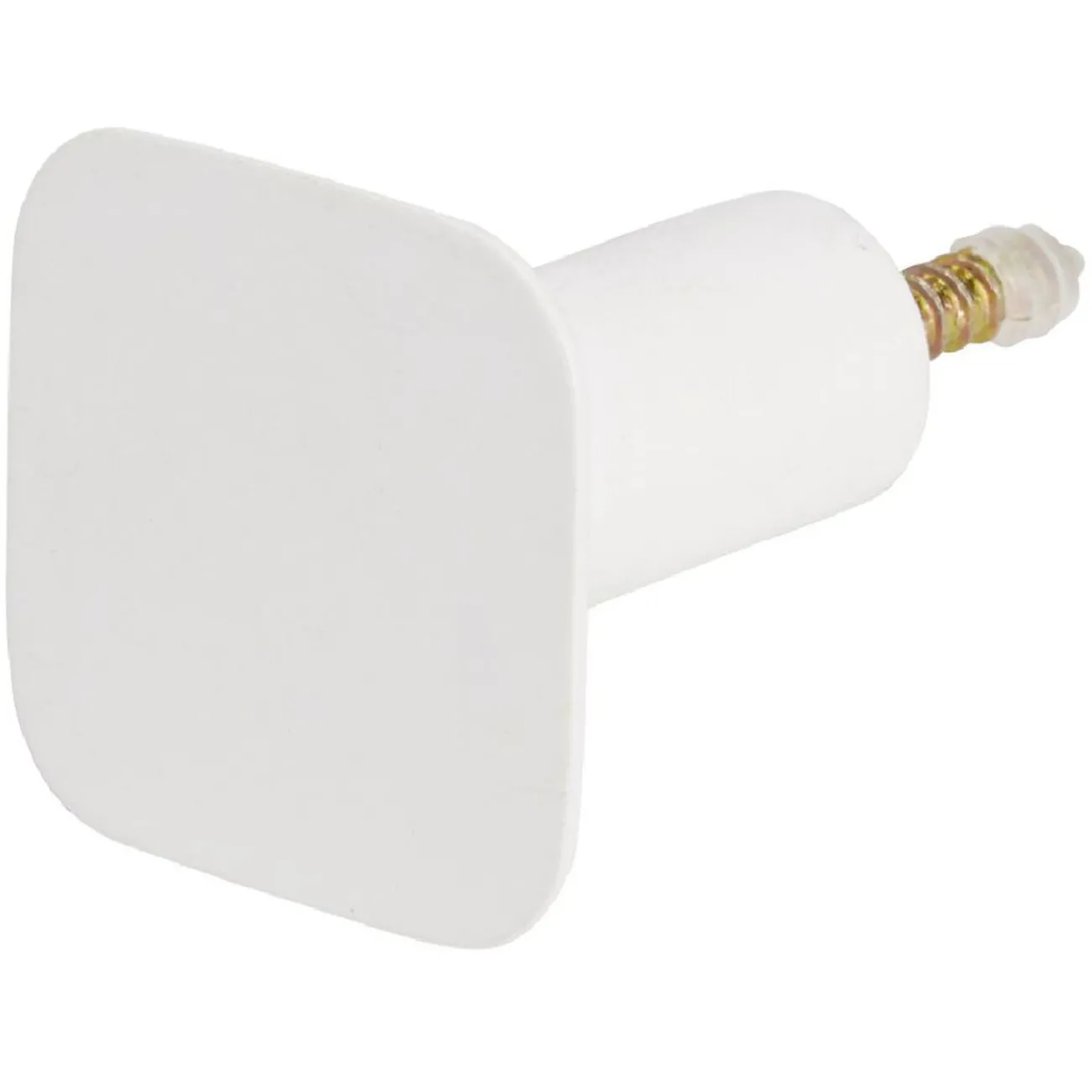 Gifi Rangement|Patère murale carrée blanc polyrésine 4,3x4,3cm