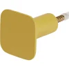 Gifi Rangement|Patère murale carrée jaune polyrésine 4,3x4,3cm
