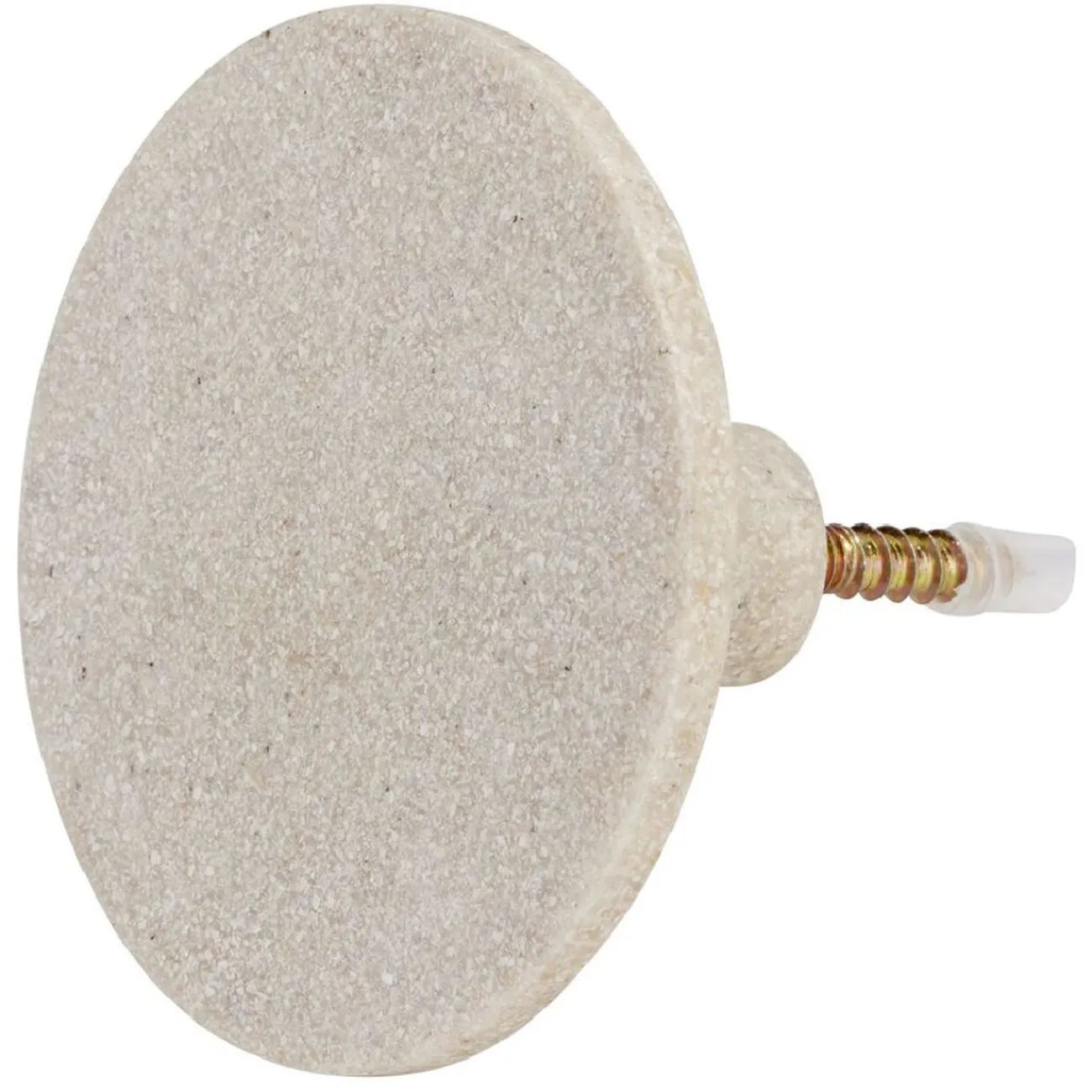 Gifi Rangement|Patère murale ronde beige polyrésine Ø8cm
