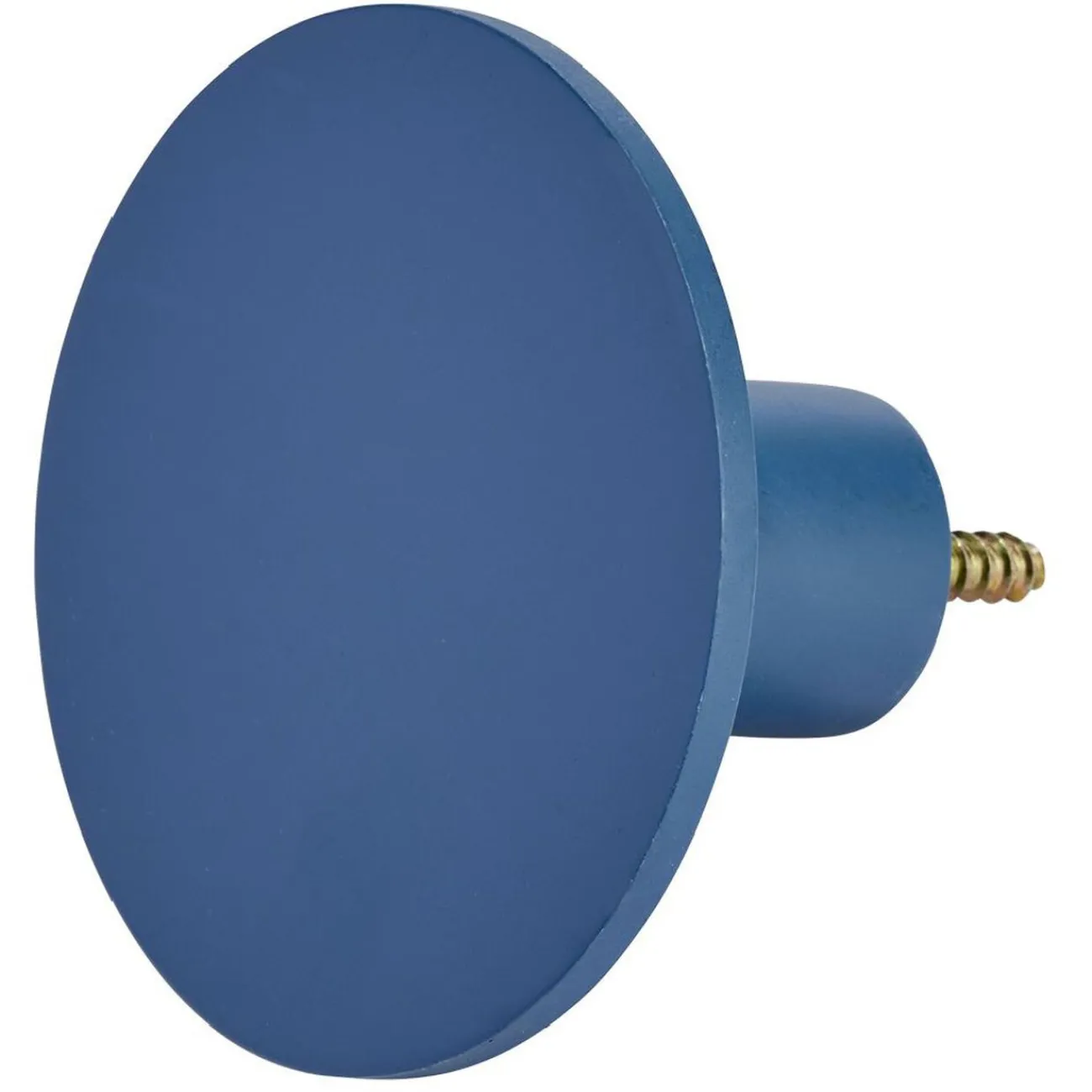 Gifi Rangement|Patère murale ronde bleu polyrésine Ø8cm