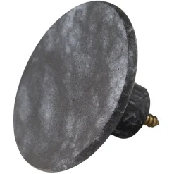 Gifi Rangement|Patère murale ronde imitation marbre noir polyrésine Ø8cm